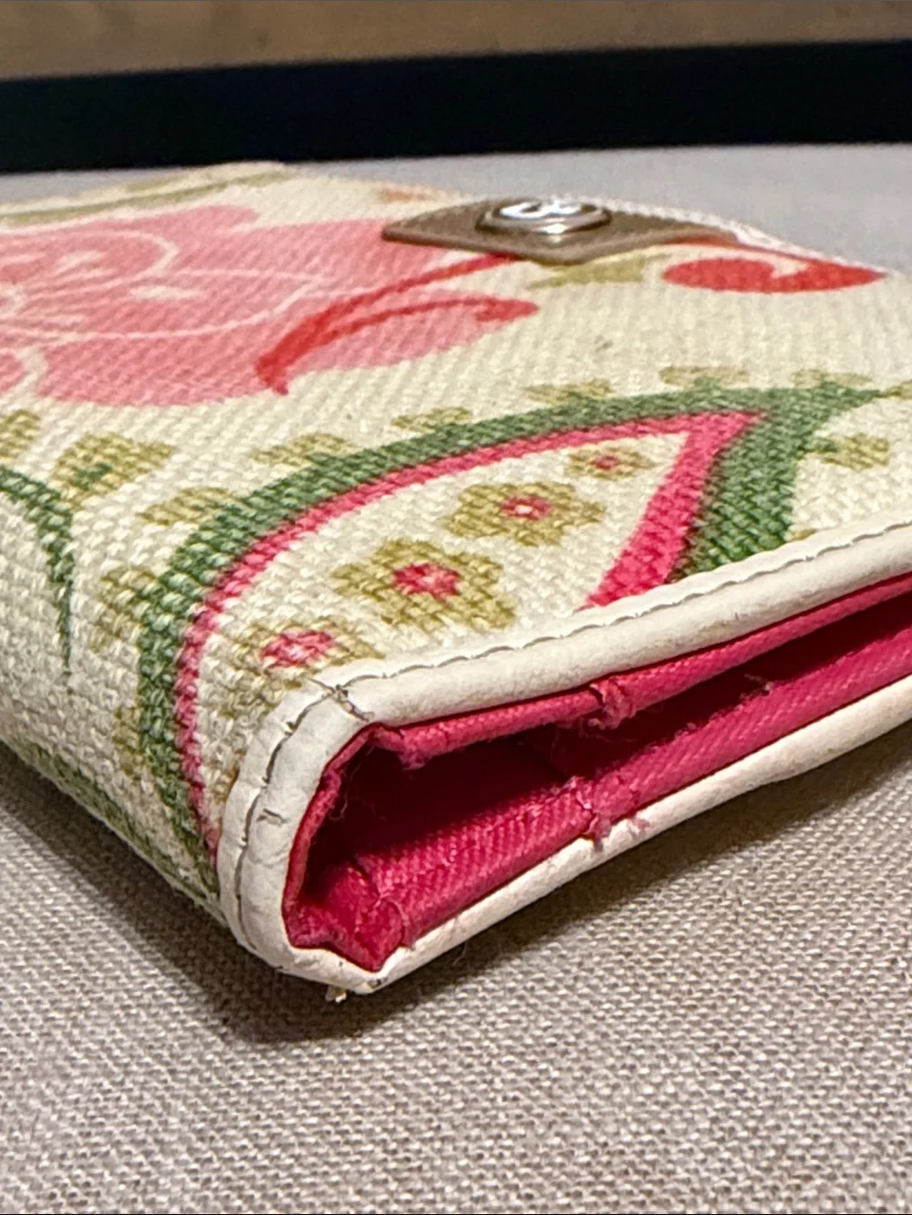 Spartina Floral Canvas Wallet WELL LOVED